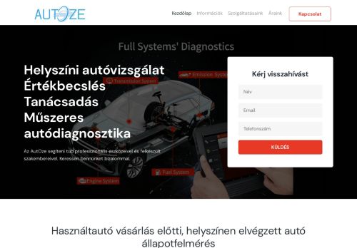 AutOze - Helyszíni autóvizsgálat